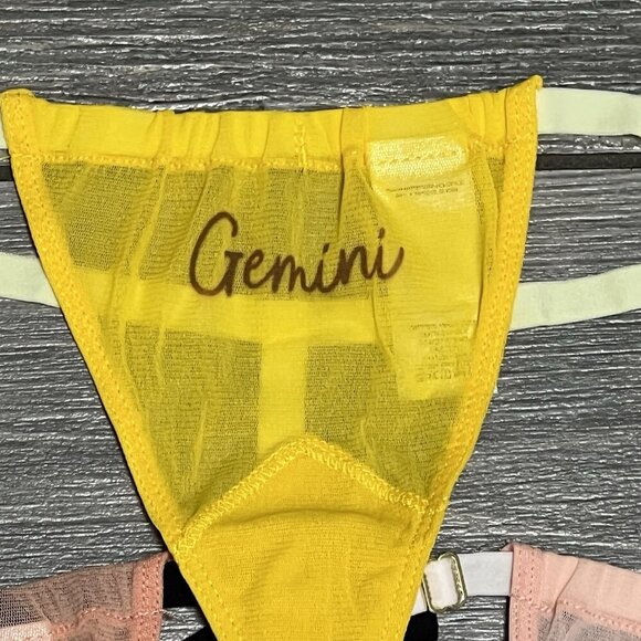 Gemini HAH Free People Zodiac Thongs Panties Set of 3 OS ONE Size XS S M L - Picture 5 of 9